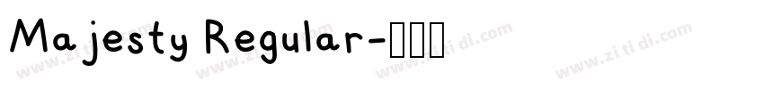 Majesty Regular字体转换